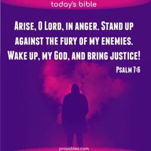 Bible Psalm 7 6 Prayables