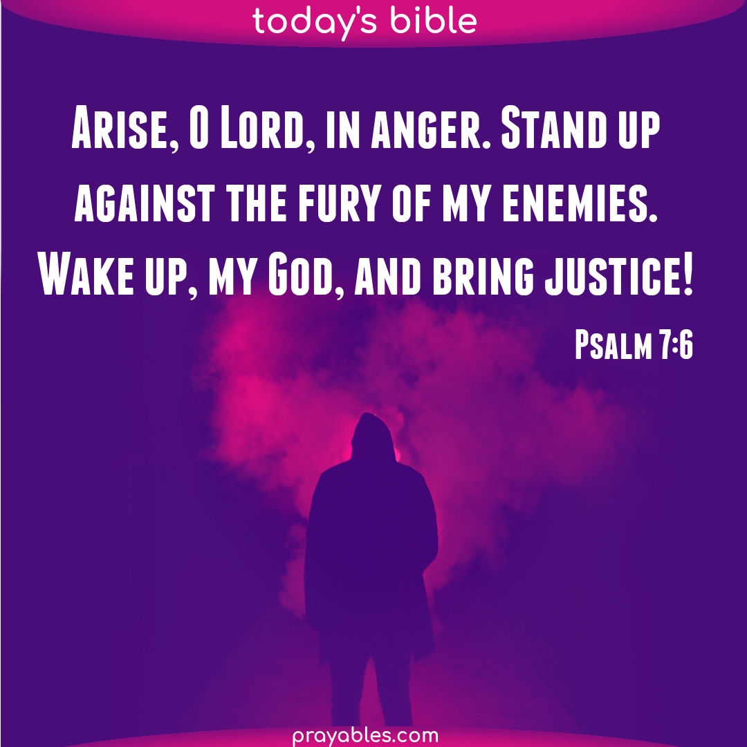 Bible Psalm 7 6 Prayables