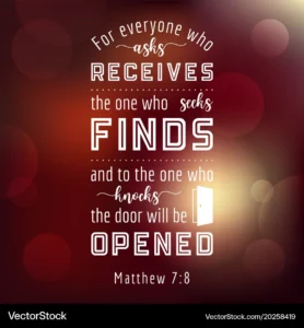 Bible Quote From Matthew Royalty Free Vector VectorStock