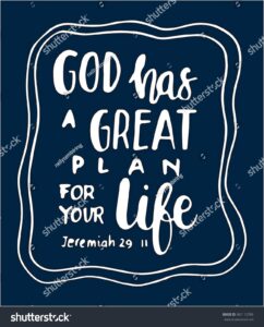 Bible Quote God Has Great Plan Stock Vector Royalty Free 461112769 Shutterstock