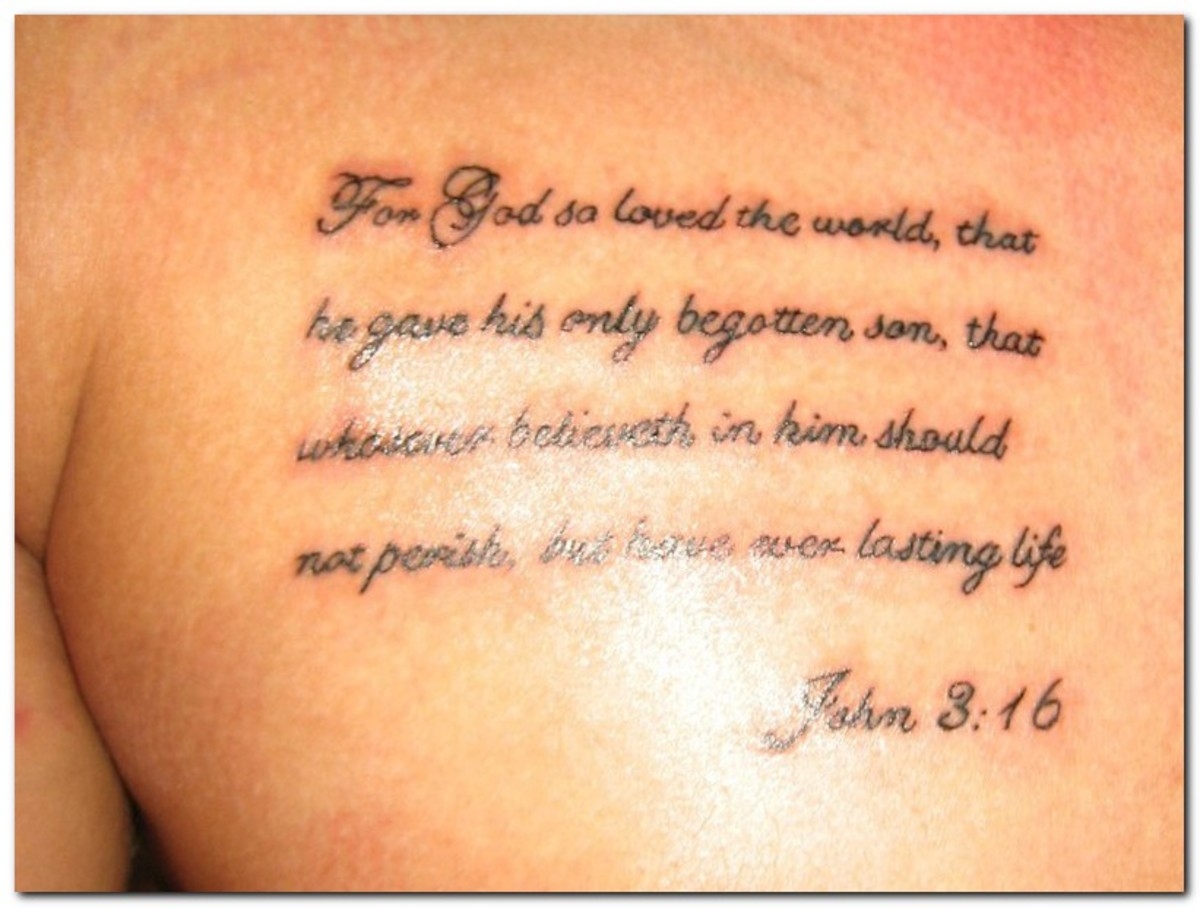 Chest Tattoos Bible Quotes