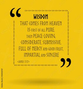 Bible Quotes About How Wisdom From God Stock Illustration Adobe Stock