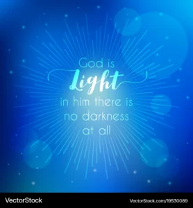 Bible Quotes God Is Light Royalty Free Vector VectorStock