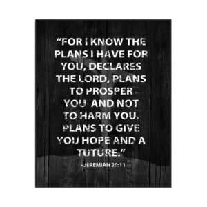 Bible Quotes Jeremiah 29 11 Portrait Art Print Poster