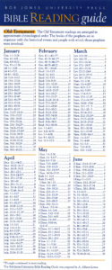 Bible Reading Guide Chronological Bible Reading Plan A A Lewis 8365 BTP