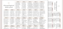 Bible Reading Plan Bible Reading Goals New Testament 365 Days Bible Reading Chronological Bible Tracker Printable Bible In A Year Etsy