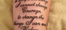 Bible Scripture Forearm Tattoos