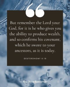 Bible Scriptures On Money Management 130 Verses For Living Simply And Faithfully Hill River Homestead
