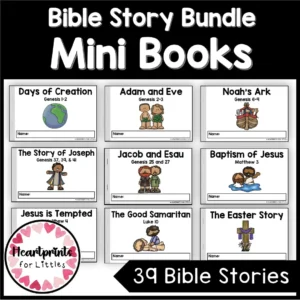 Bible Story Mini Books Bundle 39 Emergent Readers digital Download Etsy