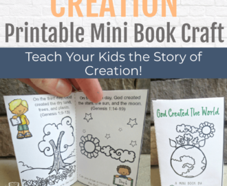 Bible Story Of Creation Mini Book Genesis Craft For Kids Kids Bible Teacher