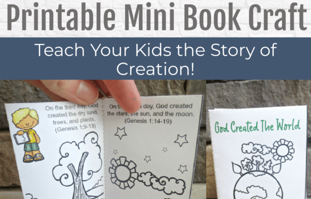 Bible Story Of Creation Mini Book Genesis Craft For Kids Kids Bible Teacher