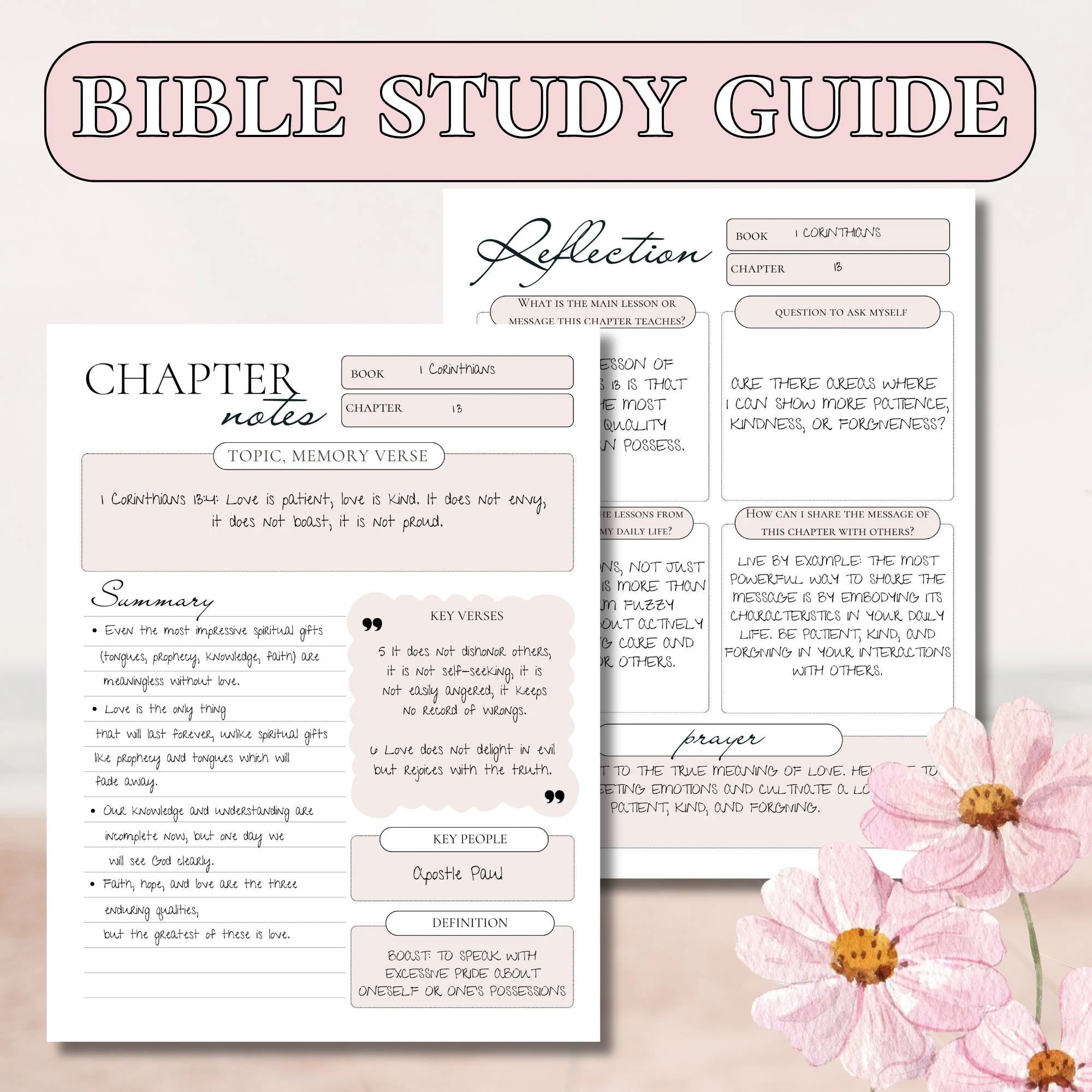 Bible Study Guide Printable Bible Study Template Wisdom Bible Study Supplies Lessons Bible Character Love Like Jesus Loves You Catholicism Etsy