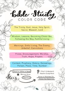 BIBLE STUDY HIGHLIGHTING SYSTEM FREE PRINTABLES Patreon