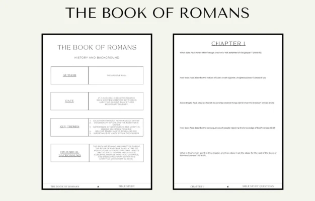 Bible Study Of Romans Bible Study Questions Bible Study Printable Bible Study Guide Bible Study Goodnotes Bible Study Tools Etsy