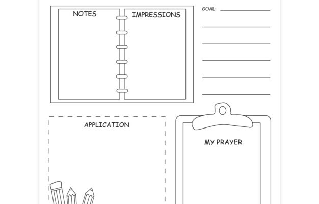 Bible Study Page School Desk Free Christian Printables