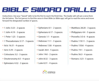 Bible Sword Drills Game For Kids Children s Ministry Deals