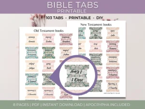 Bible Tabs Printable Books Of The Bible Bible Index Tabs Catholic Bible Tabs Bible Journaling Etsy