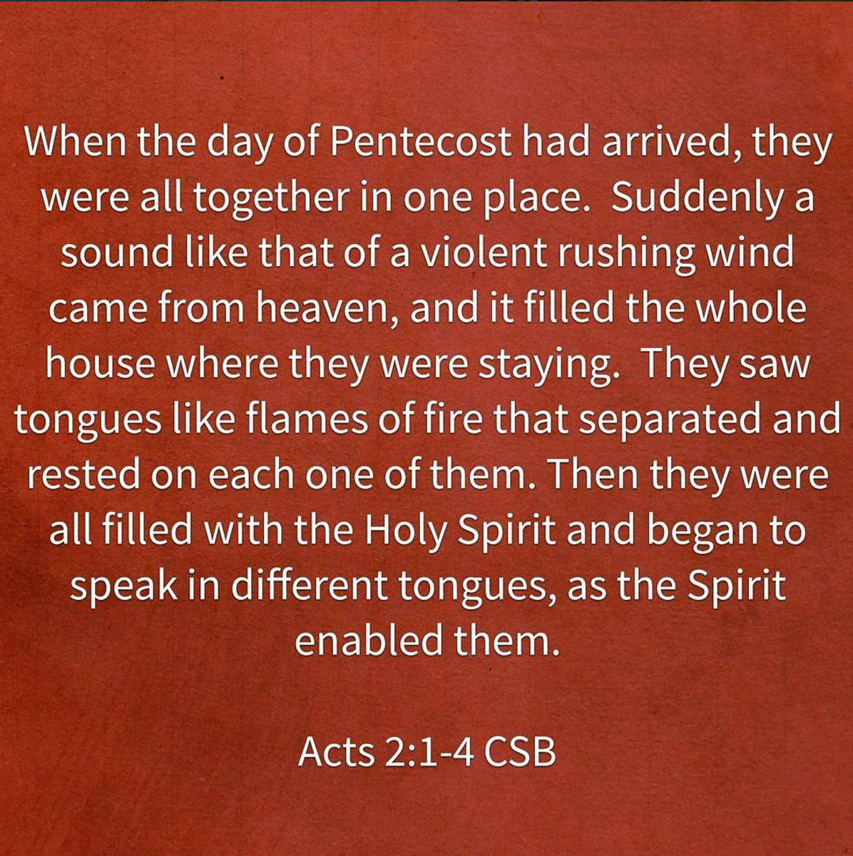 Pentecost Bible Quotes
