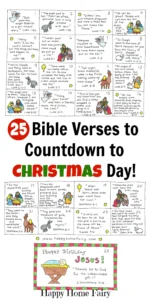 Bible Verse Advent Countdown For Kids FREE Printable Happy Home Fairy