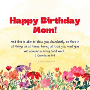 Bible Verse Birthday Prayer For Mom Birthday Card Spiritual Birthday Wishes For Mom Birthdays Blessing