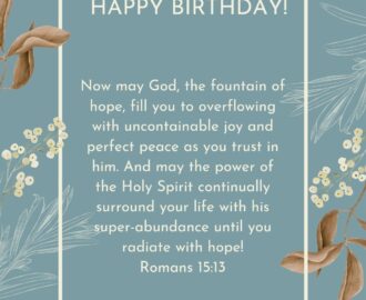 Bible Verse Birthday Wishes Card