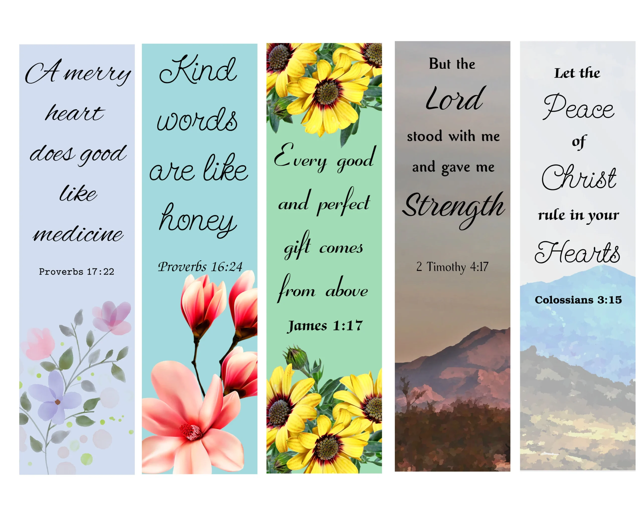 Bible Verse Bookmarks Printable Bookmarks Scripture Bible Markers Etsy