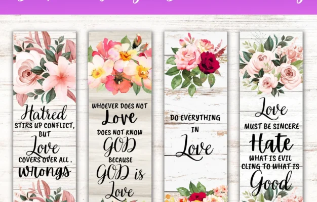 Bible Verse Bookmarks Printable Christian Bookmarks Bible Quotes Scripture Bookmark Bible Study Gifts Floral Bookmark For Women Etsy