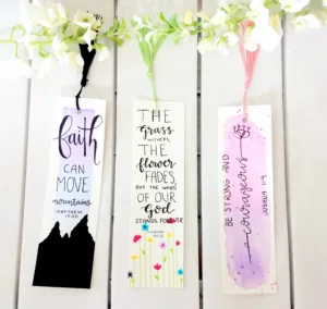 Bible Verse Bookmarks Set Of 3 Floral Watercolor Bookmarks Encouraging Bible Quotes Handmade And Hand Lettered Bookmarks great Gift Etsy Israel