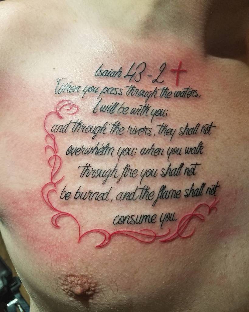 Bible Verse By Chado tattoo lovebloodinktattooii tattoosofinstagram lbi lbitattoo inked inkaddict besttatto 