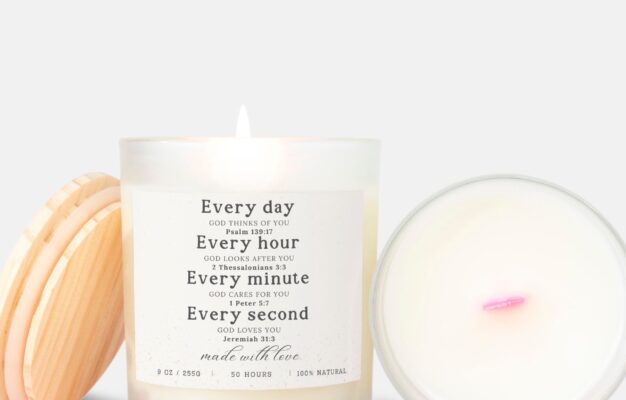 Bible Verse Candle MadeByFaith