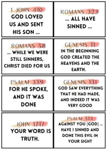 Bible Verse Cards For Kids Homeschool Printable PDF Etsy