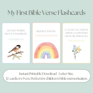 Bible Verse Flashcards Lunchbox Printable Scripture Cards Bible Verses For Children Memory Verses Prayer Cards Etsy
