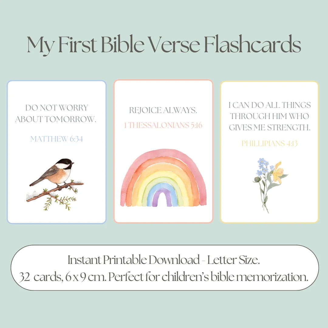 Bible Verse Flashcards Printable