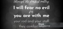 Bible Verse From Psalm 23 I Will Fear No Evil Stock Illustration Download Image Now Bible Evil Fear IStock