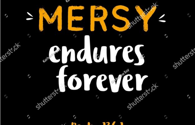 Bible Verse His Mercy Endures Forever Stock Illustration 2169099967 Shutterstock