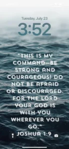 Bible Verse IPhone Wallpaper joshua 1 9 Etsy