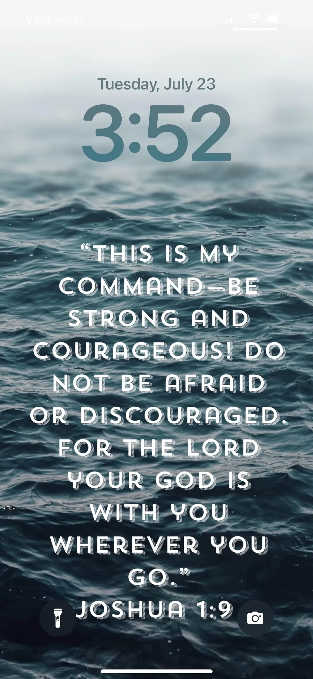 Bible Verse IPhone Wallpaper joshua 1 9 Etsy