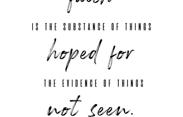 Bible Verse Minimalist Graphic Design hebrews 11 1 Black And White Etsy