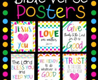 Bible Verse Posters Family Faith Builders