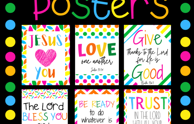 Bible Verse Posters Family Faith Builders