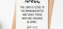Bible Verse Psalm 34 18 Sympathy Card Encouragement Card Divorced Card Pet Loss Card Grief Card Condolence Card Bereavement Card Etsy