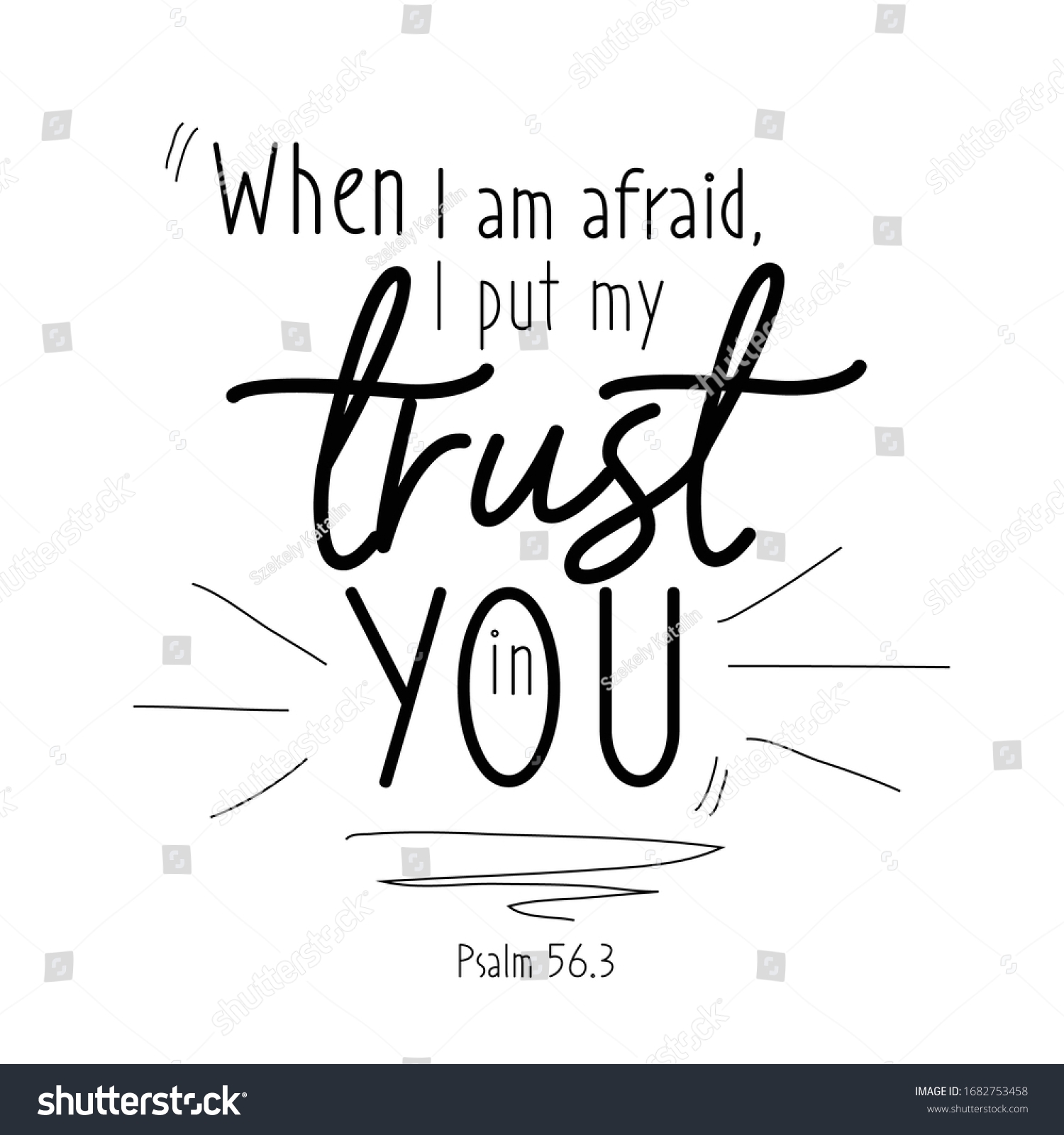 Bible Verse Quote Simple Text Design Stock Vector Royalty Free 1682753458 Shutterstock