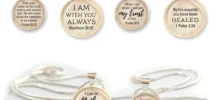 Bible Verse Scripture Silver Pendant Necklace Christian Jewelry