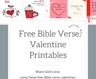 Bible Verse Valentine Printable Rachel Wojo