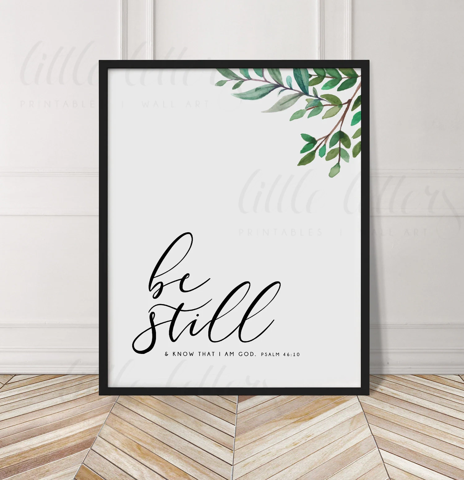 Bible Verse Wall Art Bible Verse Printable Be Still And Know That I Am God Psalm 46 10 Scripture Wall Art Encouragement Print Etsy
