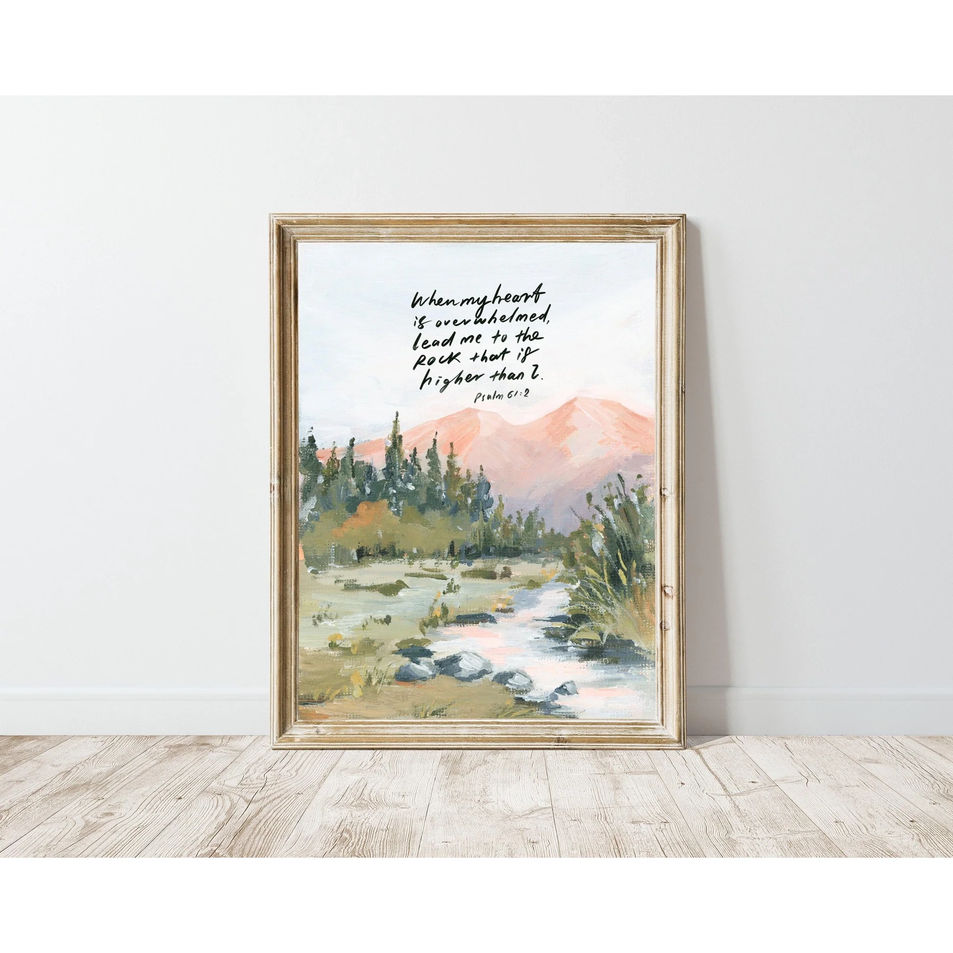 Bible Verse Wall Art Psalm 61 2 From The Ends Of The Earth Print Made Seen