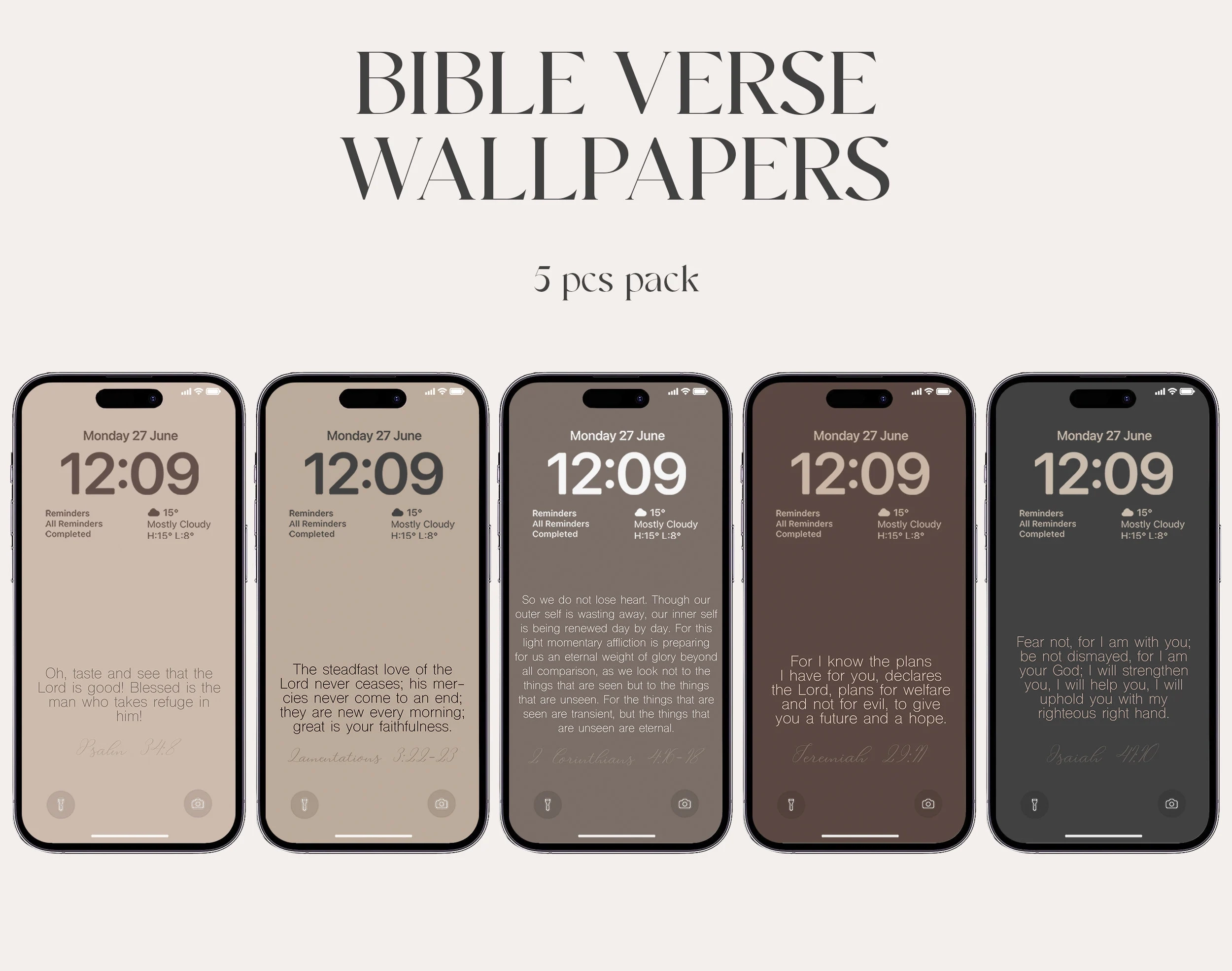 Bible Verse Wallpaper Christian Affirmations For IPhone digital Download Etsy