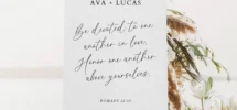 Bible Verse Wedding Welcome Sign Template Amber Rose Creative Studios