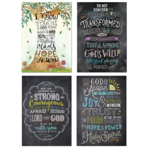 Bible Verses 4 Poster Convenience Pack Creative Teaching Press