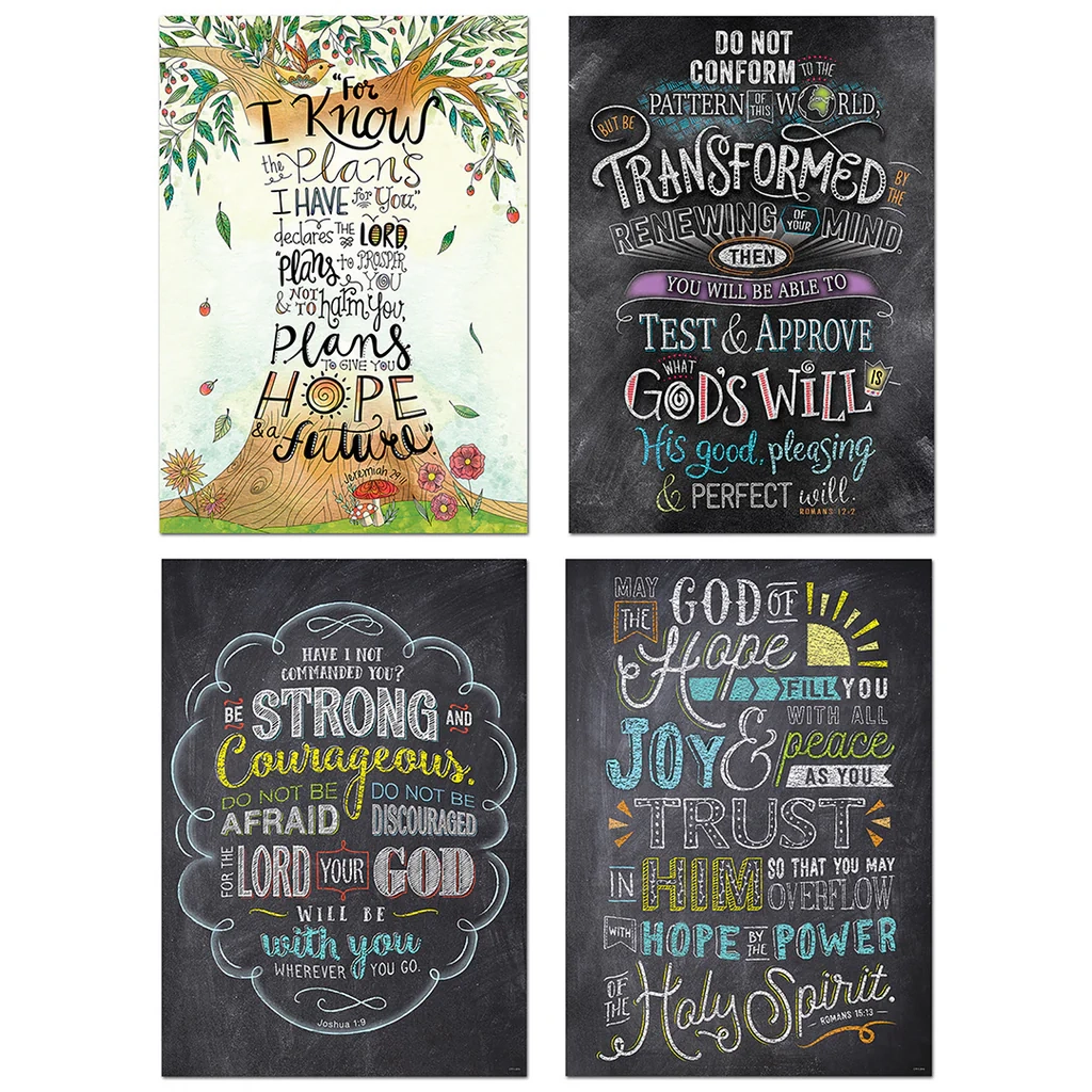 Bible Verses 4 Poster Convenience Pack Creative Teaching Press